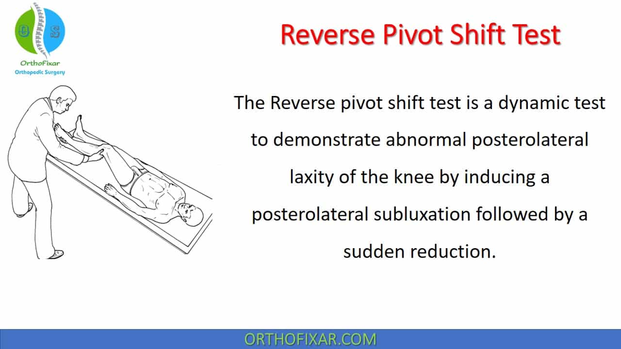 Reverse Pivot Shift Test 